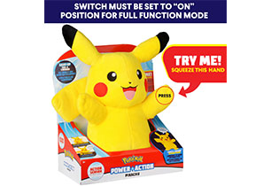 power action pikachu plush